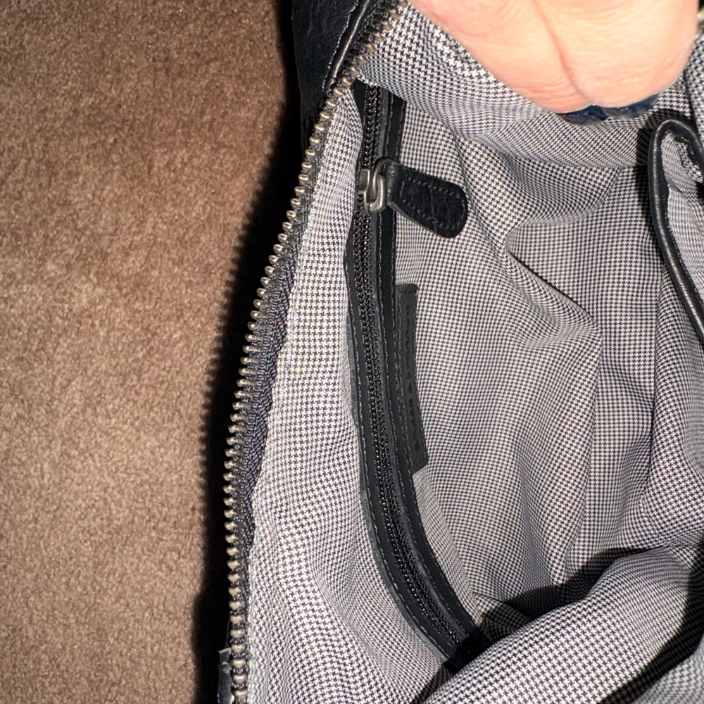 Chic Black genuine Leather Hobo Bag - Picture 5 of 6